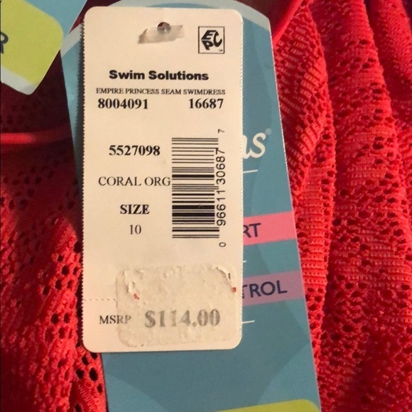 SWIM Solutions Crochet Lace One Piece Swimdress - Picture 5 of 5